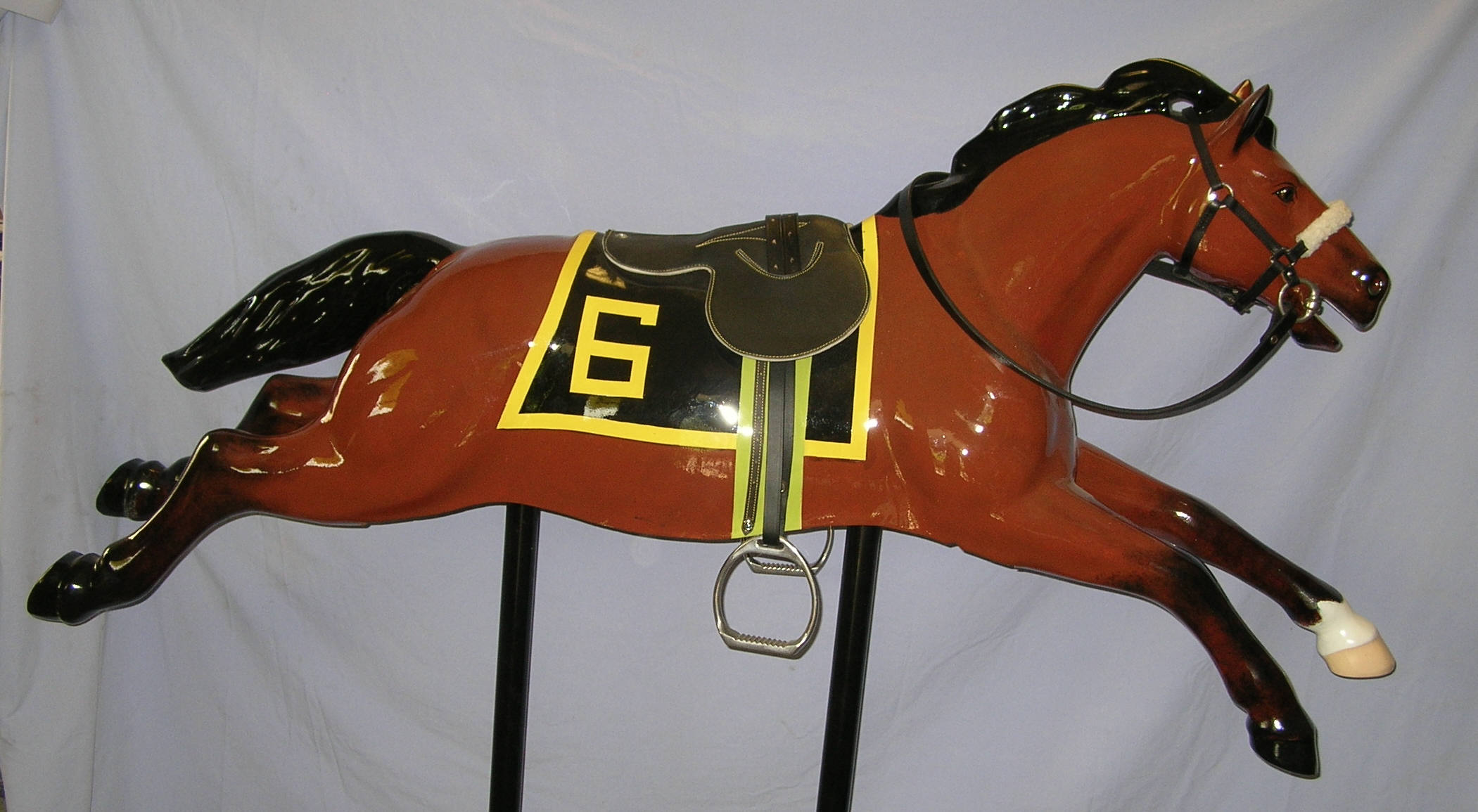65 Inch long, Race Horse American Pharoah or yours > Life Size Horses
